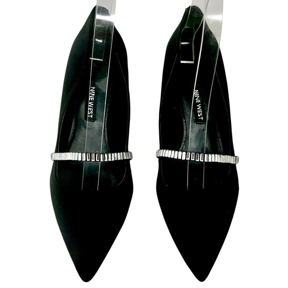 Nine West Women's Adara Black w/Crystals Heels/Pumps size 6 *NWOT* - Picture 2 of 12